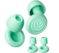 Yawsoy Ear Plugs for Sleeping Noise Cancelling, Reusable Soft Noise Reduction Earplugs for Sleep, Focus, Travel, Work, Motorcycle, Concert with 6 Silicone Ear Tips and 6 Foam Ear Tips - 25-35dB Green
