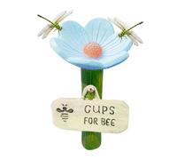 YAWSXUUK Bee Watering Station, 6.5x11cm Bee Waterer, Drinking Cups Bees Watering Stations, Flower Shaped Bees Feeder Colorful Butterfly Cups For Farm Pathway Garden Driveway Lawn Decor