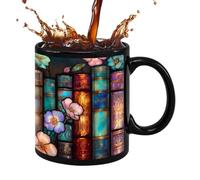 YAWSXUUK Bookshelf Mug | 330ml Creative Coffee Drinkware - Ceramic Tea Cup with Handle,for Reader Beverage Water Milk Cafe Kitchen Restaurant