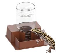 YAWSXUUK Reptile Water Dish,Automatic Leak-Proof Wide-Mouth - Automatic Lizard Water Feeder - for Snake Lizard Bearded Dragon Home Indoor Garden Yard Backyard