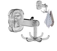 YAWSXUUK Six Claw Rotating Hook,360Degrees Rotatable Utility Hooks with 6 Claw - Bathroom Storage, Shower Organizer for Kitchen Bathroom Cabinet Towel, Cabinet Hooks