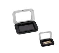 YAWYO Magnetic Sewing Needle Case, Portable Magnetic Needle Holder Case with Clear Lid, Pin Holder Box for Sewing Quilting Crafts Bobby Pins Paper Clips (Black)
