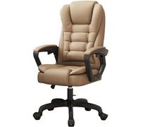 YAXANSIH Office Chair Heavy Duty Metal Base, Adjustable Tilt Angle Large Bonded Leather Ergonomic Executive Desk Computer Swivel Chairs(Size:Size,Color:B)