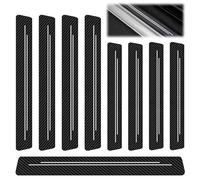YAXIAO 9 Pcs Car Door Sill Protector Car Sill Protectors Strips 3 Sizes | Carbon Grip Pro Door Sill Protectors Scratch Resistant Black for Cars, SUV,Vans,Most Vehicles,Bumper Trunk,Kick Plates
