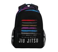 Yaxinduobao Backpack with Cool Belts Of Jiu Jitsu BJJ Print School College Travel Bags Adjustable School Bag College Students For Book Clothes