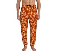 Yaxinduobao Men Sweatpants Baked Beans Men's Joggers Sweatpants Baggy Jogger Pants with Pocket White