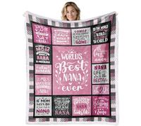 Yaxinduobao Nana Sherpa Fleece Throw Blanket Gift for Nana for Mothers Day from Granddaughter Nana Gift from Grandson - Best Nana Ever Sherpa Blanket - Birthday for Nana 50''x60''