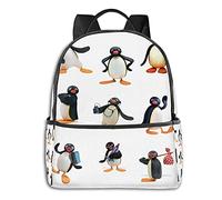 Yaxinduobao Pingu Mood Student School Bag School Cycling Leisure Travel Camping Outdoor Backpack Adjustable School Bag College Students For Book Clothes