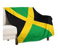 Yaxinduobao Throw Blanket - Jamaican Flag Blanket Soft Flannel Throw for Bed and Couch (50"x60")