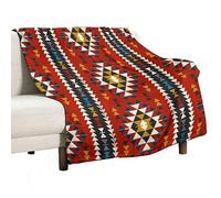 Yaxinduobao Throw Blanket - Southwest Native American Blanket Soft Flannel Throw for Bed and Couch (60"x80")