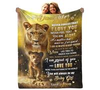 Yaxinduobao to My Daughter Blanket Gifts from Mom Blanket for Daughter from Mom Flannel Blanket and Throws for Daughter's Birthday Graduation 60"x80"