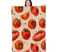 Yaxinduobao Tomato Blanket Gifts - Tomato Soft Fleece Throw Blankets - Perfect for Kitchen Decor, Gardeners, and Food Lovers - 60x80 Inches