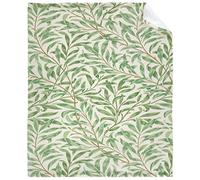 Yaxinduobao Willi-am Morri Willow Pattern Blanket Super Soft Flannel Fleece Throw Blankets, Art Vintage Blanket Decorative Blankets for Couch Bed Sofa Travel Vintage Gifts Twin Size 60"x80"