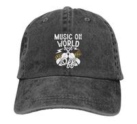 Yaxinduobao Zombie Playing Guitar Baseball Cap Golf Dad Hat Adjustable Original Classic Low Profile Cotton Hat Men Women