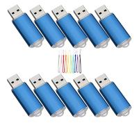 Yaxiny 10 PCS 32GB USB Flash Drives 2.0 USB Disk Flash Drive Memory Stick usb flash drives 10 Pack USB Drive 32GB Blue
