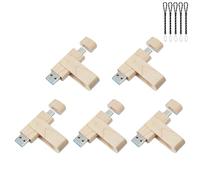 Yaxiny 8GB USB C Memory Stick, USB C Flash Drive USB 3.0 Stick High Speed TYPE C Drive Dual OTG Pen Drive Maple Wooden for TV, Car, Smartphones, PC, Laptop