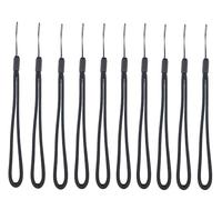 Yaxiny Hand Wrist Strap Lanyard for Cell Phone, USB Flash Drive, Mp3, Mp4, Mini Camera (100pcs, Black)