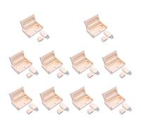 Yaxiny USB Flash Drives Solid Wood USB Flash Drive 128GB Memory Stick Data Storage 3.0 Pendrive Disk with Wooden Box 10-Pack