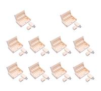 Yaxiny USB Flash Drives Solid Wood USB Flash Drive 32GB Memory Stick Data Storage 2.0 Pendrive Disk with Wooden Box 10-Pack