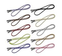 Yaxpoyax 10Pk PU Leather Glasses Strap & Chain, Anti-Slip Sunglasses Cord | PU leather glasses strap with anti-slip loops, adjustable cord for sunglasses, reading glasses, travel and daily use.
