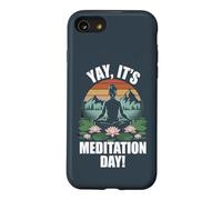 Yay, It's Meditation Day Product for Meditator | Meditation Case for iPhone SE (2020) / 7/8