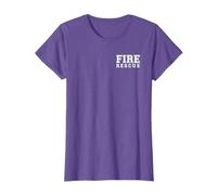 Yay! Thin Red Line Shirts Men's Firefighter Duty T-Shirt, Black, S