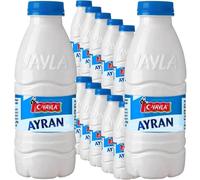 Yaya Ayran Yogurt Drink - Refreshing, Lightly Salted, Ready to Drink | Origin Turkey | Traditional Fermented Dairy Beverage - Net Weight 250 ml, 12 Bottles