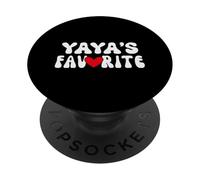 YAYA’S Favorite Funny Grandparent Grandchild Vintage Humor PopSockets Adhesive PopGrip