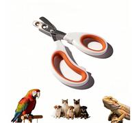 yayaboqu Bearded Dragon Nail Clippers & Cat Nail Clippers, 2-Hole Stainless Steel Small Animal Nail Trimmer for Lizards, Turtles, Rabbits, Birds, Puppies - Safe Round Hole Design, No Crack No Split
