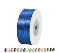 yayafunfun Nastro di Raso 3mm Blu Marino, 92 Metri Nastro Doppio Raso per Artigianato, Natale, Decorazioni, Confezioni Regalo, Feste di Compleanno, Matrimoni, Bomboniere ?
