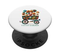 Yaya's Garden Gardening Plants Flowers Yaya Grandmother PopSockets Adhesive PopGrip