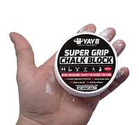 YAYB Super Grip Chalk Block - Weight Lifting, Rock Climbing, Bouldering, Gymnastics, Bodybuilding, Power lifting, strongman, yoga (2x 40g Rectangle Pucks)