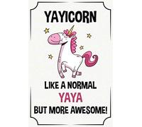 yayicorn like a normal yaya but more awesome funny cute cool unicorn birthday christmas notebook journal gag gift for yaya: happy mothers day ... kids grandson granddaughter grandkids