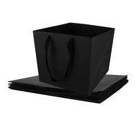 YAYODS 10 PCS Large Gift Bags, 30x30x30CM Extra Large Square Black Gift Bags for Presents, Paper Present Carrier Bags with Handles for Birthday, Wedding, Christmas Party, Shopping