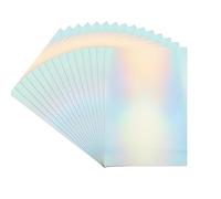 YAYODS 100 Sheets Holographic Card A4, Silver Holographic Paper, Metallic Rainbow Paper Cardstock Foil Paper for Arts DIY Crafts Party Decor, Scrapbooking Cardstock with Iridescent Shimmer Finish