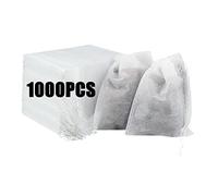 YAYODS 1000PCS Tea Filter Bags, Disposable Empty Tea Infusers, 8x10cm for Cooking, Soaking Medicinal Liquor, Tea Coffee Filter, DIY Craft Spices Storage