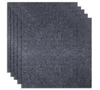 YAYODS 15PCS Self Adhesive Carpet Tiles, 30x30cm Peel and Stick Grey Floor Tiles, Non-Slip Durable Carpet Squares for Office, Living Room, Bedroom Flooring