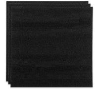 YAYODS 30Pcs Black Carpet Tiles, 30 x 30cm Self Adhesive Carpet Tiles, Anti-Slip Hardwearing Square Carpet Flooring Tiles, Easy to Peel and Stick Carpet Floor Covering for Office Living Room Bedroom