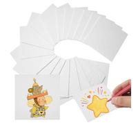 YAYODS 60 Pack Magic Foam Texture Paper Sheets for Crafts 4x4 Inch White Craft Foam Sheets for DIY Art, 3D Crafting & Kids Activities