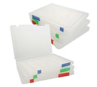 YAYODS 6PCS A4 Paper Storage Box, Clear A4 Plastic File Box, Waterproof Dustproof File Box for Document Storage, Paper Protector Organizers Casefor Magazine Document Photo Book