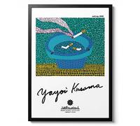 Yayoi Kusama Ashtray Print, Japanese Modern Wall Art, Exhibition Gift idea, Japan Abstract Pop Art, Kitchen Home Decor, Minimalist Poster, Archival Matte, A2 (Print Only) - 59.4x42cm