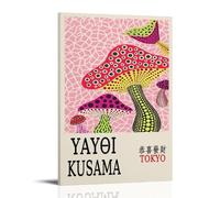 Yayoi Kusama Classic Paintings Posters Canvas Print Aesthetic Wall Art Modern Home Decor for Bedroom Living Room 16x24inch(40x60cm) Frame-style