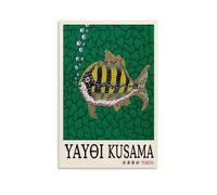 Yayoi Kusama Classic Paintings Posters Canvas Print Aesthetic Wall Art Modern Home Decor for Bedroom Living Room 08x12inch(20x30cm) Unframe-style
