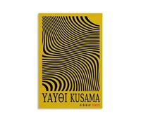 Yayoi Kusama Classic Paintings Posters Canvas Print Aesthetic Wall Art Modern Home Decor for Bedroom Living Room 24x36inch(60x90cm) Unframe-style
