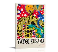 Yayoi Kusama Classic Paintings Posters Canvas Print Aesthetic Wall Art Modern Home Decor for Bedroom Living Room 24x36inch(60x90cm) Frame-style