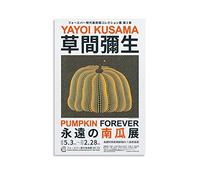 Yayoi Kusama Pumpkin Forever 2018 Poster Poster Decorative Painting Canvas Wall Posters And Art Picture Print Modern Family Bedroom Decor Posters 12x18inch(30x45cm)