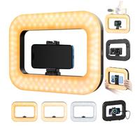 yAyusi Cell Phone Light for Video Recording, Handheld Phone Stabilizer with Light, 8000mAh LED Selfie Phones Ring Light with Phones Holder, Smartphone Video Rig for Camera, Action Camera, Vlog, TikTok