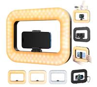 yAyusi Cell Phone Light for Video Recording, Handheld Phone Stabilizer with Light, 8000mAh LED Selfie Phones Ring Light with Phones Holder, Smartphone Video Rig for Camera, Action Camera, Vlog, TikTok