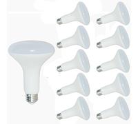 yayutelight 10-Pack BR30 LED Bulb, 100W Equivalent, 15W 6500K Daylight White, Dimmable, 1350 Lumens, LED Flood Light Bulbs, E27 Base, for Interior Home Recessed Can Light Bulbs