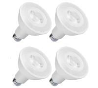 yayutelight 4-Pack PAR30 LED Flood Light Bulbs Long Neck Dimmable 15W(100W Halogen Equivalent) E27 40 Degree Spot Lights for Recessed Can Lighting (Daylight White 6000K)